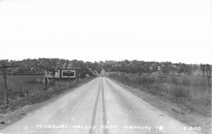 Harrison County Iowa 1955 Missouri Valley Highway 75 RPPC real photo 3630