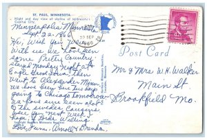 1966 Hello From Capital City Of St. Paul Minnesota Multiview Bridges MN Postcard