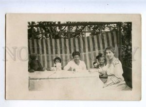 215980 Family SUMMER Toys TEDDY BAER DOLL old 1915 REAL PHOTO