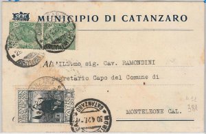 4485 vintage postcard - CATANZARO city - municipal postcard 1927-