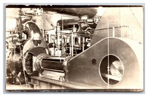 RPPC Waterworks Pumping Station Machinery UNP Postcard P17