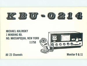 comic - QSL CB HAM RADIO CARD North Massapequa New York NY t8711