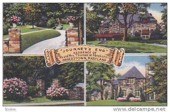 Journey's End, residence of Mr. and Mrs. Thomas W. Pangborn, Hagerstown, Mary...