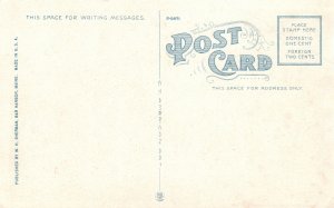 Vintage Postcard 1920's Post Office United States Postal Service Bar Harbor Main