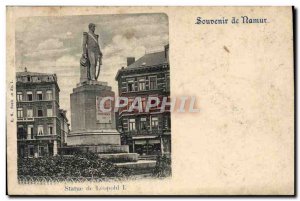 Old Postcard Souvenir de Namur Statue of Leopold l