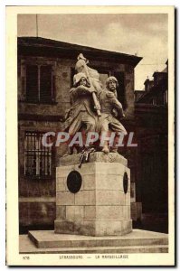 Old Postcard Strasbourg La Marseillaise