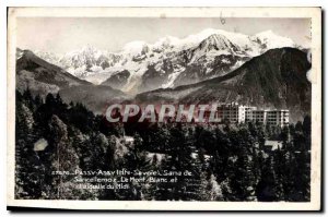 Postcard Old Assy Passy Haute Savoie Sana Sancellemoz Mont Blanc and the Aigu...