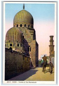 c1910's Tombs Of The Mamelouks Cairo Egypt Lehnert & Landrock Vintage Postcard