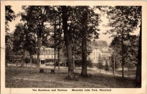The Braethorn and Thoburn, Mountain Lake Park MD Vintage Postcard P14