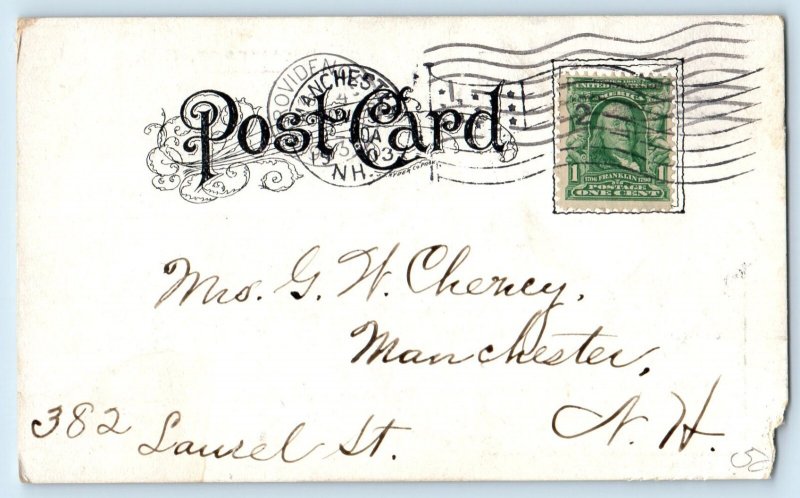 1903 Providence Rhode Island Postcard Williams Statue Roger Cottage Multiview