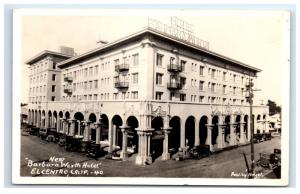 Postcard New Barbara Worth Hotel, Elcentro, CA RPPC posted 1932 D16