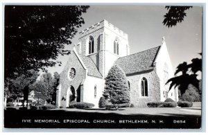 Bethlehem New Hampshire NH Postcard RPPC Photo Ivie Memorial Episcopal Church