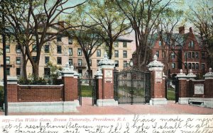 Van Wilkie Gates Brown University Providence Rhode Island Vintage Postcard c1910