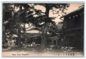 c1910's View Of Mogi Motel And Trees Nagasaki Japan Unposted Antique Postcard