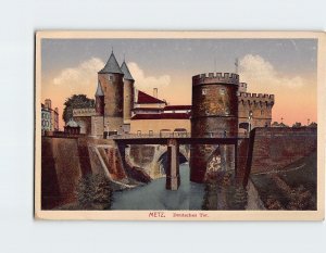 Postcard Deutsches Tor Metz France