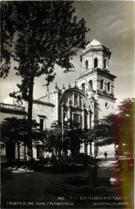 RPPC Postcard 3. Templo de San Francisco, Guadalajara Jal. Mexico, Julio Fot.