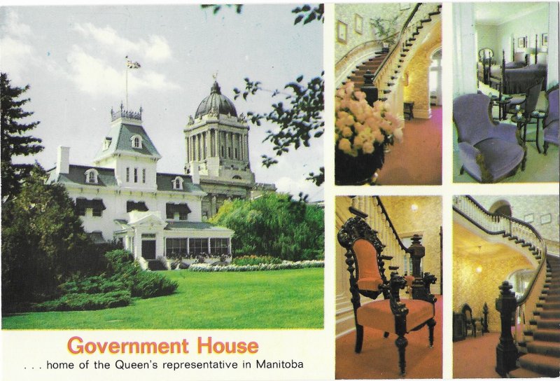 Government House Home of Queen's Representative in Winnipeg Canada 4 by 6