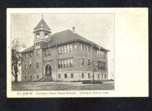 CENTRAL POINT OREGON CENTRAL POINT HIGH SCHOOL BUILDING VINTAGE POSTCARD