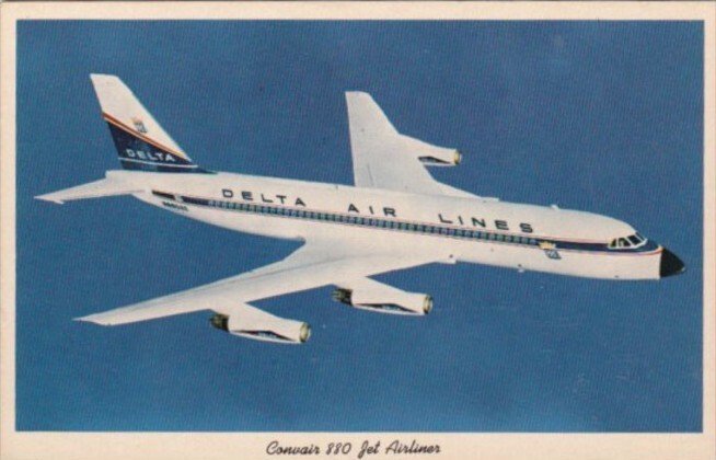 Delta Air Lines Convair 880 Jet Liner