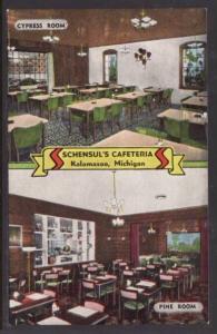 Schensul's Cafeteria Kalamazoo MI Restaurant Postcard 5801