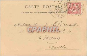 Postcard Old Bordeaux Palace Gate (map 1900)