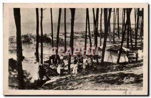 Le Grau d & # 39Agde Postcard Old Camp of Tamarissiere