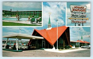 INDEPENDENCE, Missouri MO ~ Roadside HOWARD JOHNSON'S Motor Lodge 1960s Postcard