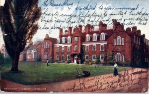 Newnham College University of Cambridge England Tuck Oilette Postcard 1906