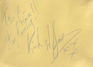 Kirk St James 1970s New Faces Winner King Ralph Film Autograph