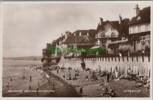 Devon Postcard - Bathing Beach, Sidmouth RS27795