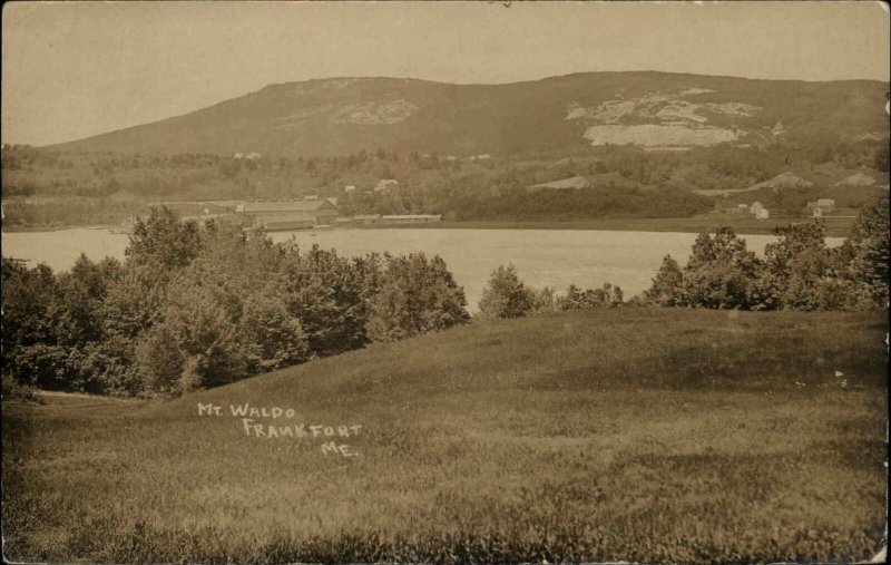 FRANKFORT ME Mt Waldo Bird's Eye View c1910 REAL PHOTO Postcard 