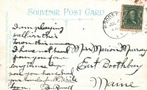 High School Building Woodstock Vermont VT Vintage Postcard 1933