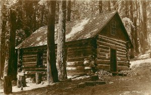 RPPC Postcard Forest Home Superintendants Office Marble Quarry San Bernardino CA