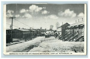 c. 1910 WWI Camp Lee Petersburg, VA Training Battalions Postcard P14 