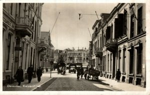 Netherlands Deventer Keizerstraat Vintage RPPC 08.50