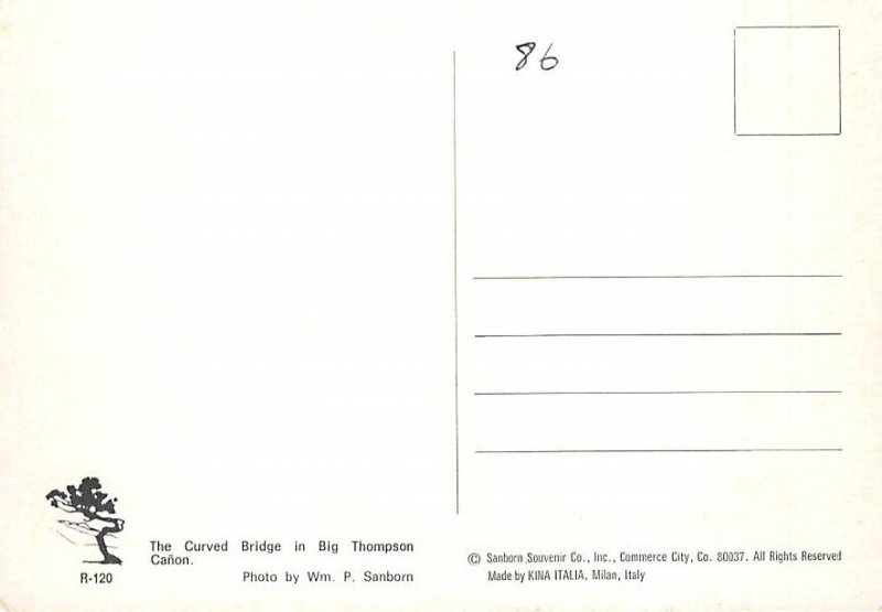 The Curved Bridge, Big Thompson Canon  