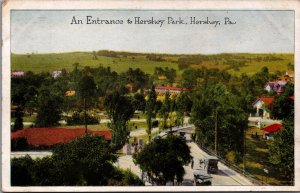 An Entrance to Hershey Park Hershey Pennsylvania Vintage Postcard C036