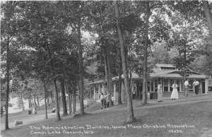 c1910 Lake Geneva Wisconsin Young Men's Cristian Assoc RPPC Postcard 26-530