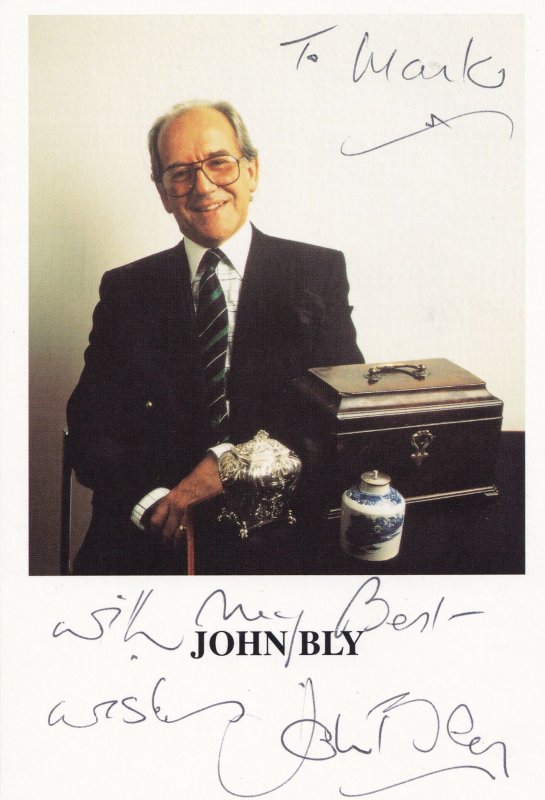 John Bly The Antiques Roadshow Hand Signed Cast Card Photo