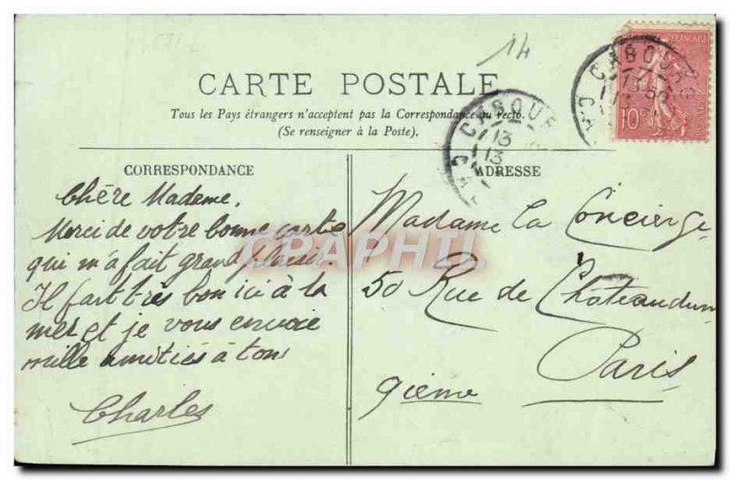 Old Postcard Cabourg The Mayor