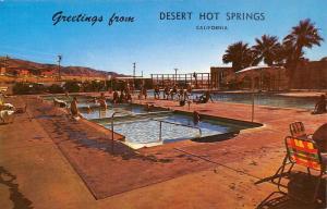 Desert Hot Springs California Mineral Water Well Pool View Postcard K101531