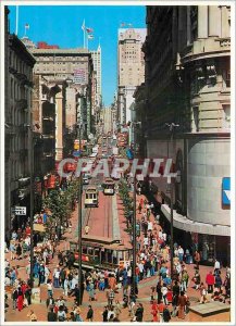 Postcard Modern San Francisco Cable Car at the Turntable