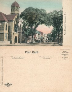 EAST GREENWICH R.I. MAIN STREET ANTIQUE POSTCARD