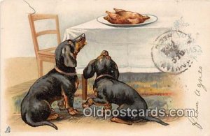 Raphael Tuck & Son's Christmas Series Dog Postal Used Unknown postal marking ...