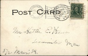 White River Junction VT RR Train Depot Station c1905 Postcard