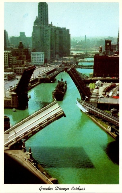 Illinois Chicago River Bridges