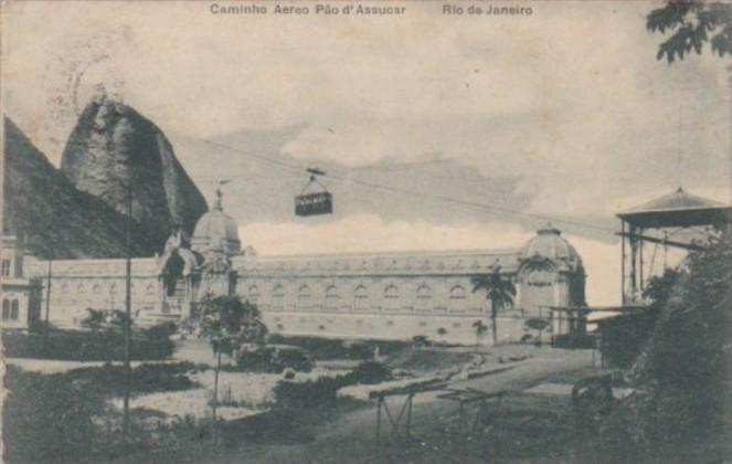 Brazil Rio de Janeiro Caminho Aereo Pao d'Assucar Aerial Car 1910