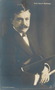 Professor Henri Marteau violinist photo postcard