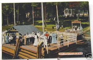 N3329   LAKE GEORGE,  N.Y.   POSTCARD, STEAMER LANDING