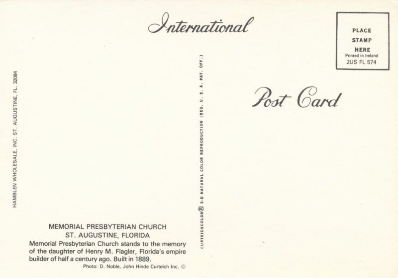 St Augustine FL, Florida - Memorial Presbyterian Church